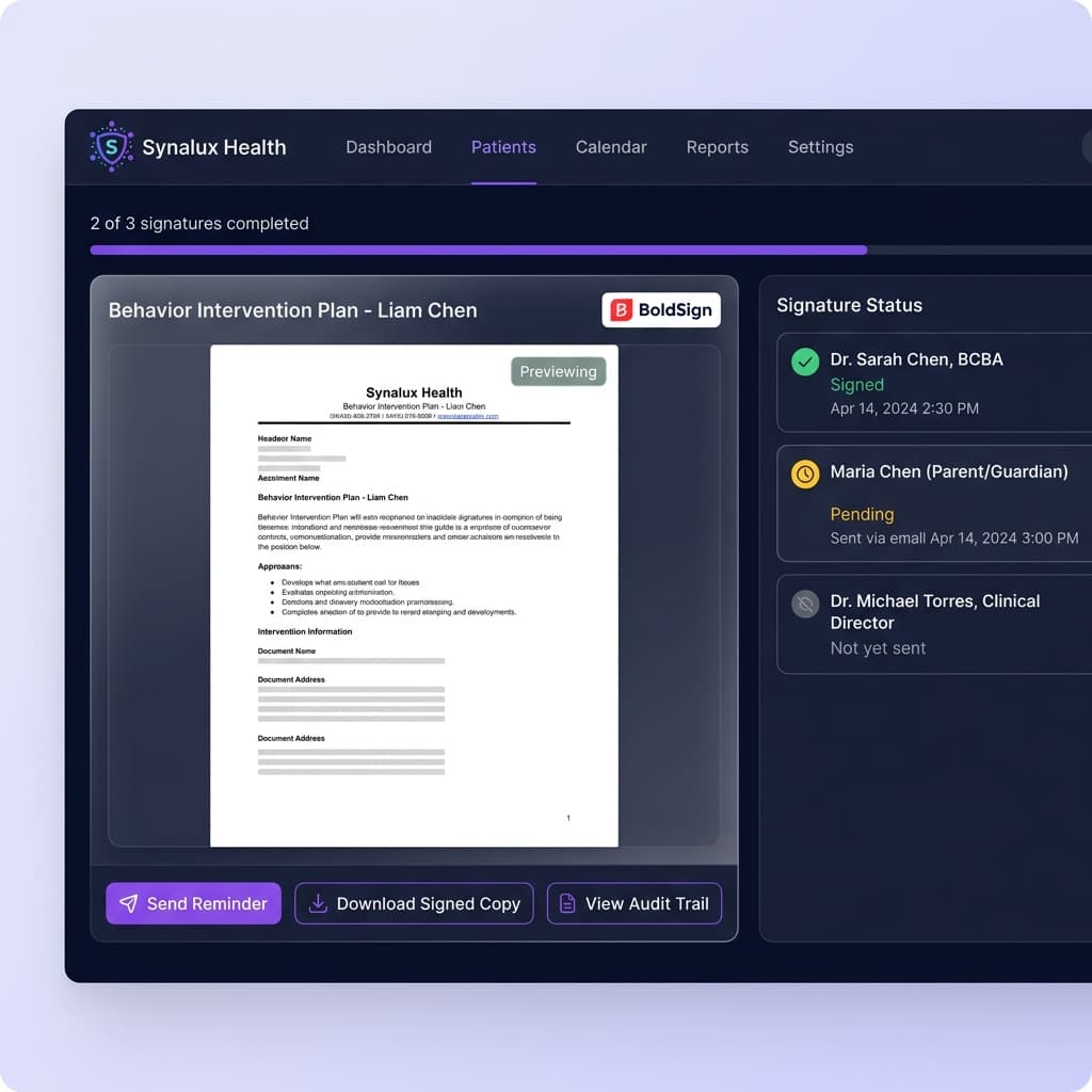 E-Signature & Document Handling