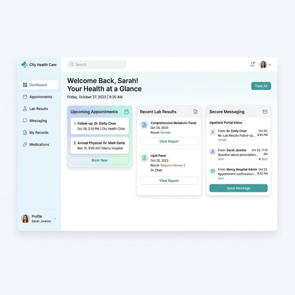 Patient Portal โ Social Messaging