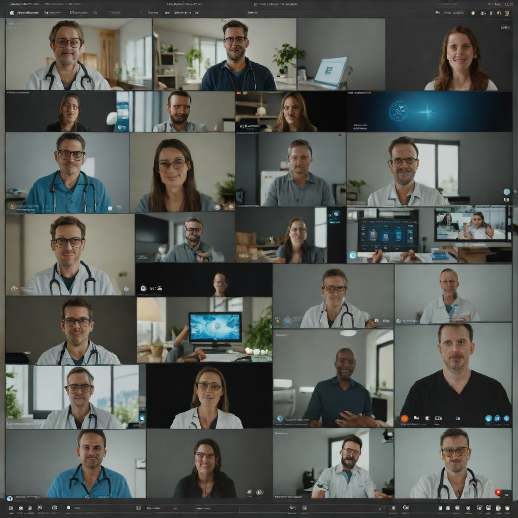 Telehealth Video Conference Interface