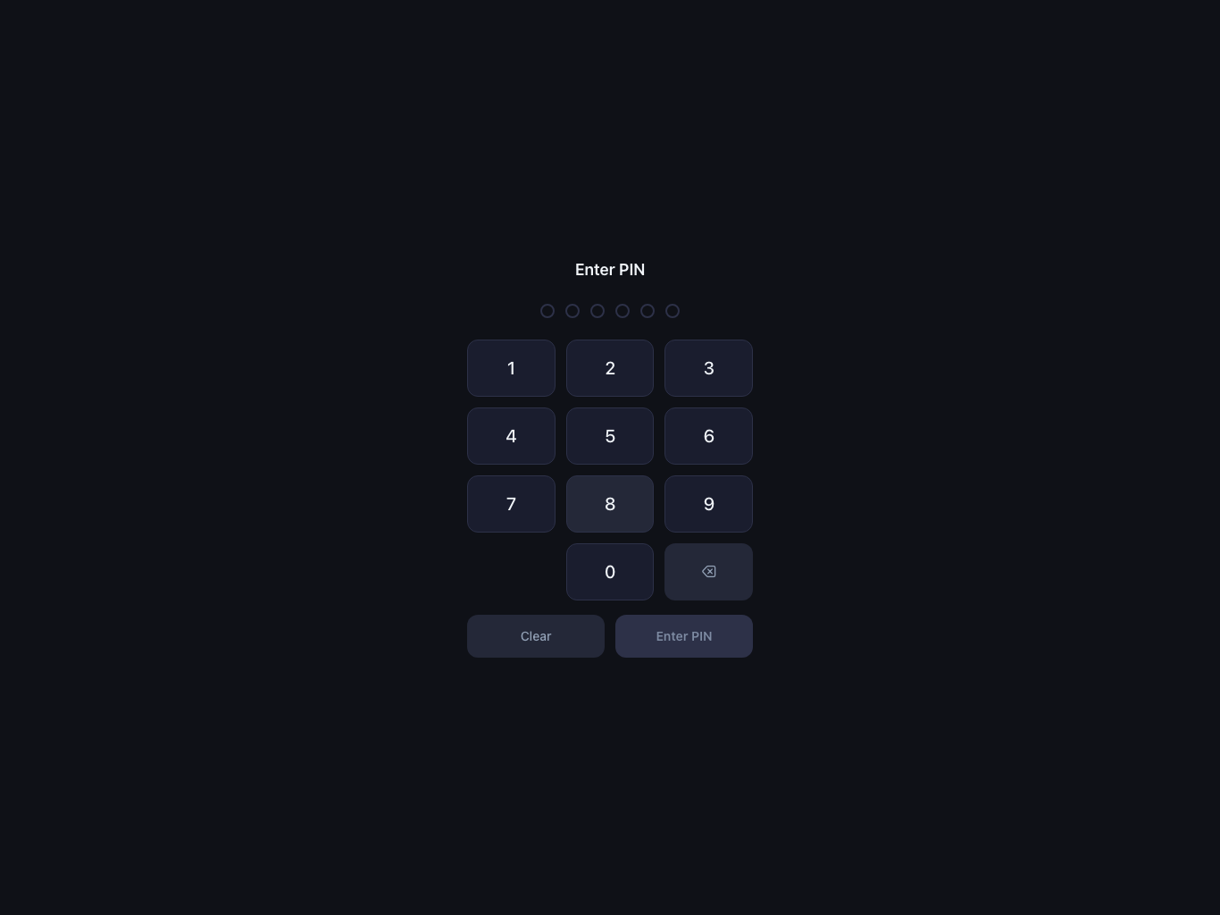 PIN Login