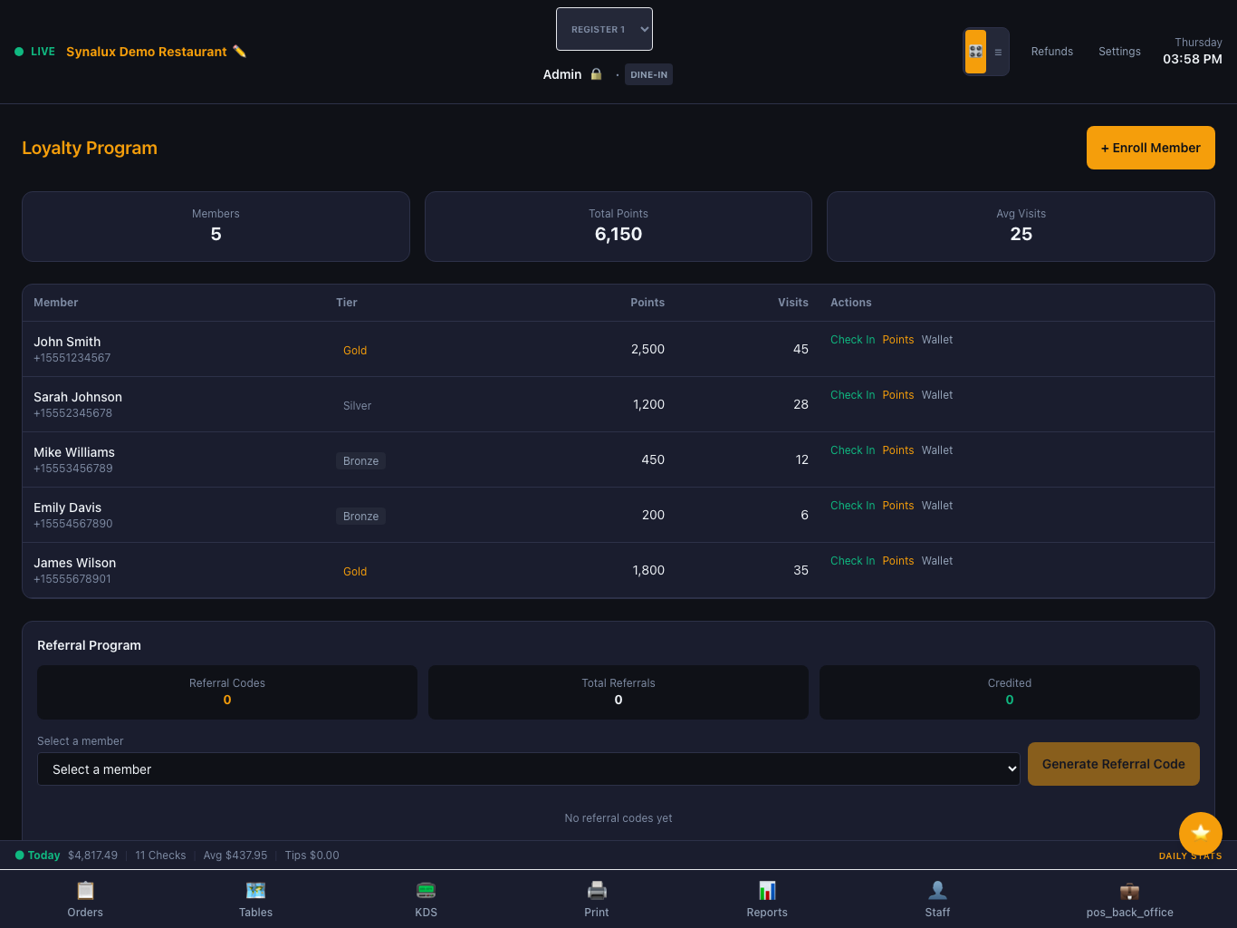 Loyalty Check-in